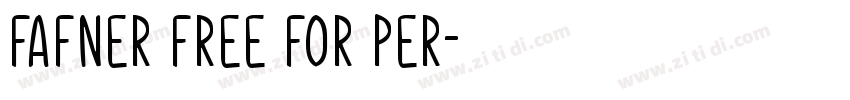 Fafner Free For per字体转换